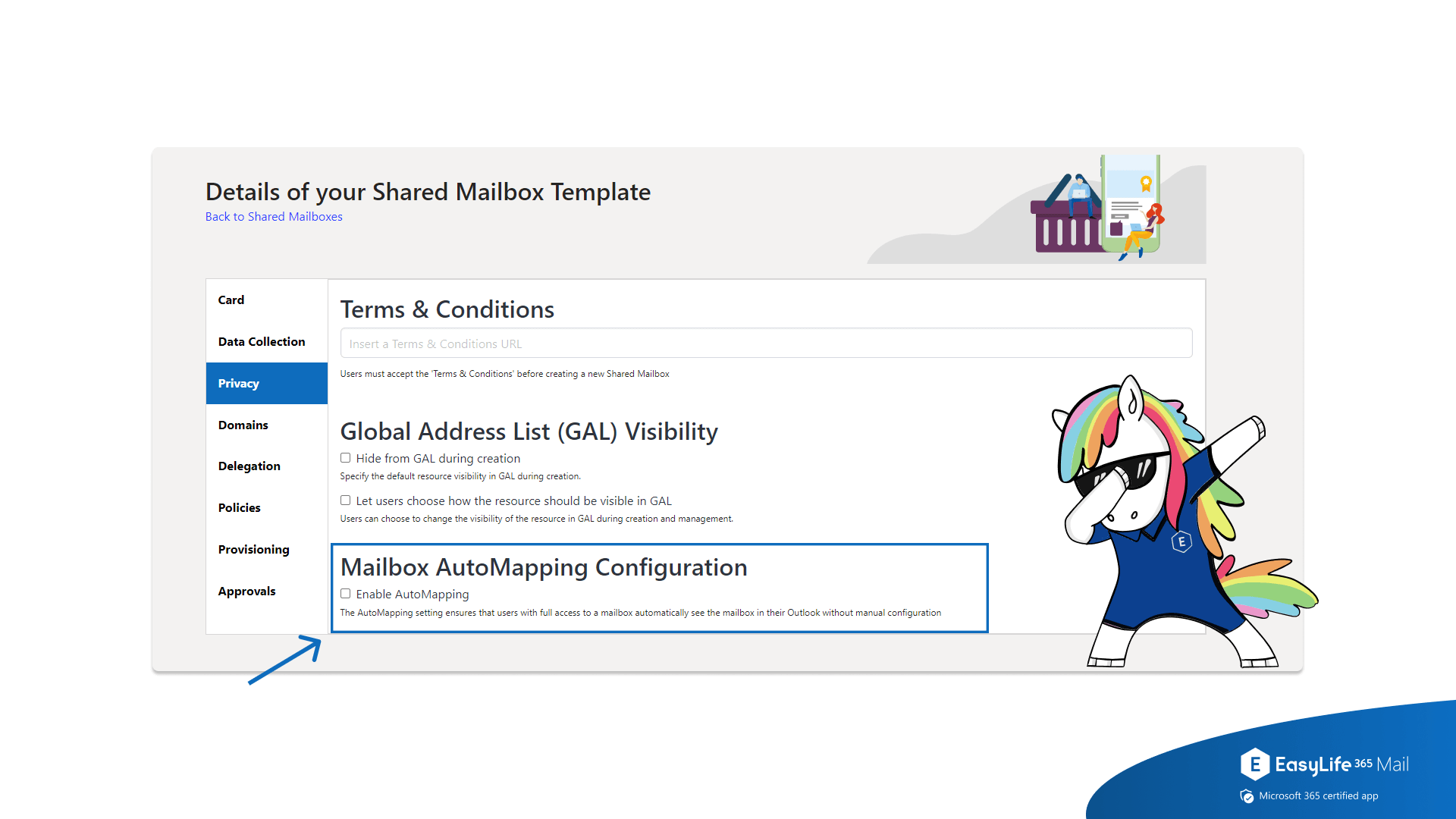 EasyLife 365 Mail – AutoMapping for Shared, Room and Equipment Mailboxes