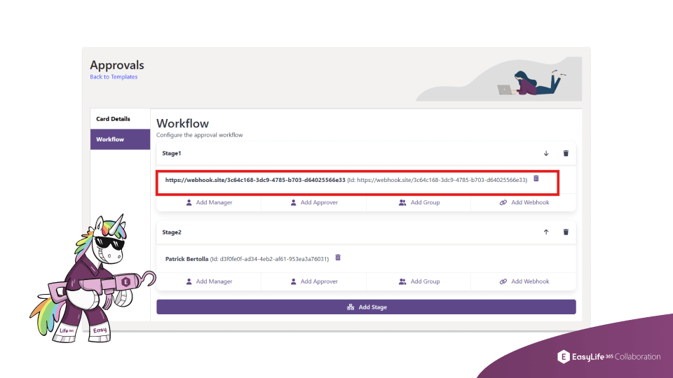 EasyLife 365 Collaboration - Webhook-Controlled Approval Workflows